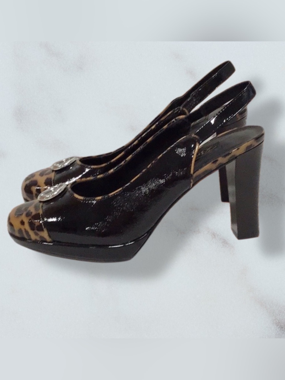 BRIGHTON Babs Slingback Heels,Size 7 NEW - Picture 3 of 9